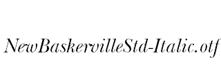 NewBaskervilleStd-Italic