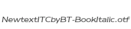 NewtextITCbyBT-BookItalic