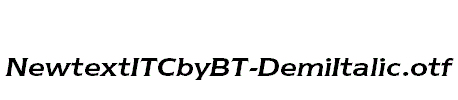 NewtextITCbyBT-DemiItalic