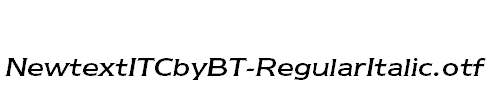 NewtextITCbyBT-RegularItalic