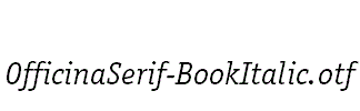 OfficinaSerif-BookItalic