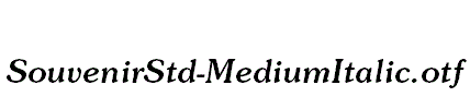 SouvenirStd-MediumItalic