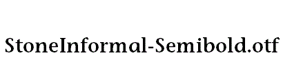 StoneInformal-Semibold