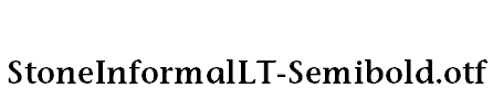 StoneInformalLT-Semibold