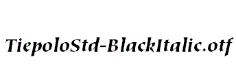 TiepoloStd-BlackItalic