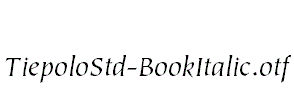 TiepoloStd-BookItalic