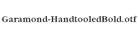 Garamond-HandtooledBold