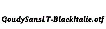 GoudySansLT-BlackItalic