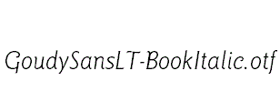 GoudySansLT-BookItalic