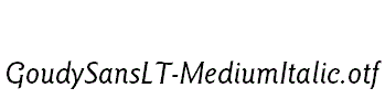 GoudySansLT-MediumItalic