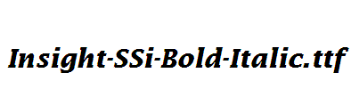 Insight-SSi-Bold-Italic