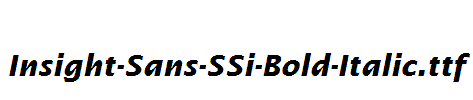 Insight-Sans-SSi-Bold-Italic