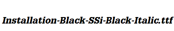 Installation-Black-SSi-Black-Italic