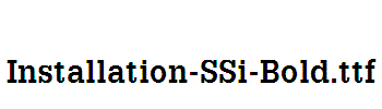 Installation-SSi-Bold