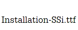 Installation-SSi