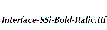 Interface-SSi-Bold-Italic