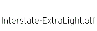 Interstate-ExtraLight