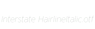 Interstate-HairlineItalic