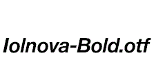 Iolnova-Bold