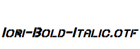 Iori-Bold-Italic