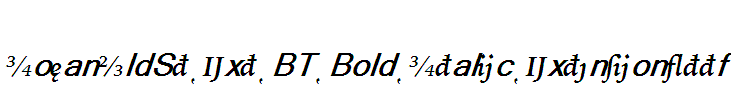 IowanOldSt-Ext-BT-Bold-Italic-Extension