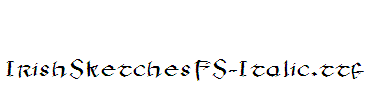 IrishSketchesFS-Italic