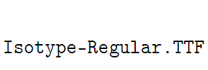 Isotype-Regular