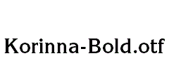 Korinna-Bold