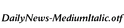 DailyNews-MediumItalic