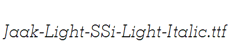 Jaak-Light-SSi-Light-Italic