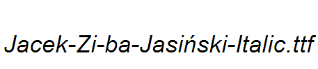 Jacek-Zi-ba-Jasiński-Italic