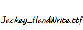 Jackey_HandWrite