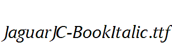 JaguarJC-BookItalic