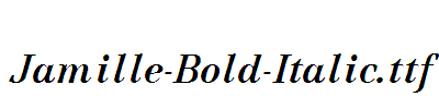 Jamille-Bold-Italic