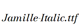 Jamille-Italic