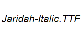 Jaridah-Italic