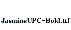 JasmineUPC-Bold