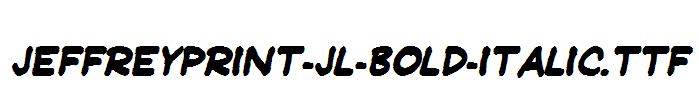 JeffreyPrint-JL-Bold-Italic