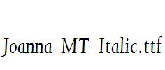 Joanna-MT-Italic