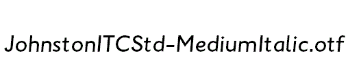 JohnstonITCStd-MediumItalic