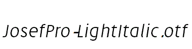 JosefPro-LightItalic