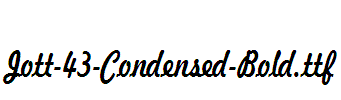 Jott-43-Condensed-Bold