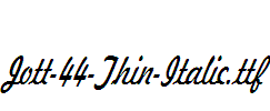 Jott-44-Thin-Italic