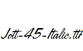 Jott-45-Italic