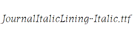 JournalItalicLining-Italic