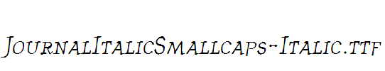 JournalItalicSmallcaps-Italic