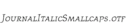 JournalItalicSmallcaps