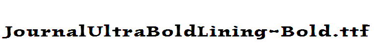 JournalUltraBoldLining-Bold