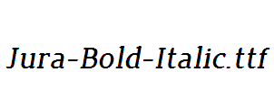 Jura-Bold-Italic
