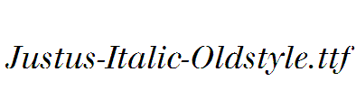 Justus-Italic-Oldstyle